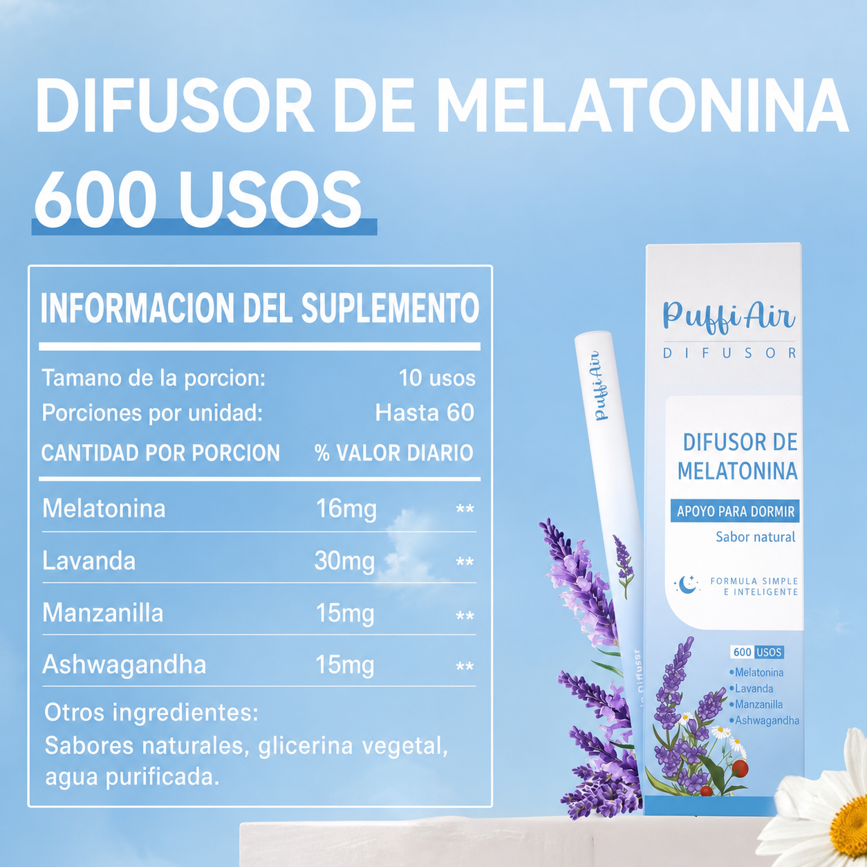 Puffi – Fórmula Natural 4 en 1 para Dejar el Vape.
