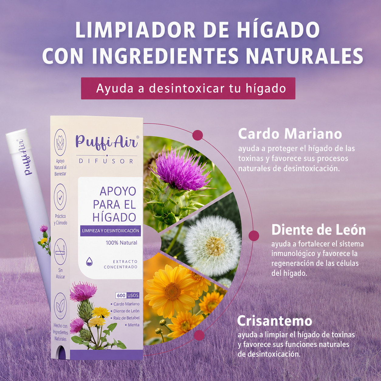 Puffi ® – Fórmula Natural 4 en 1 para Dejar el Vape.